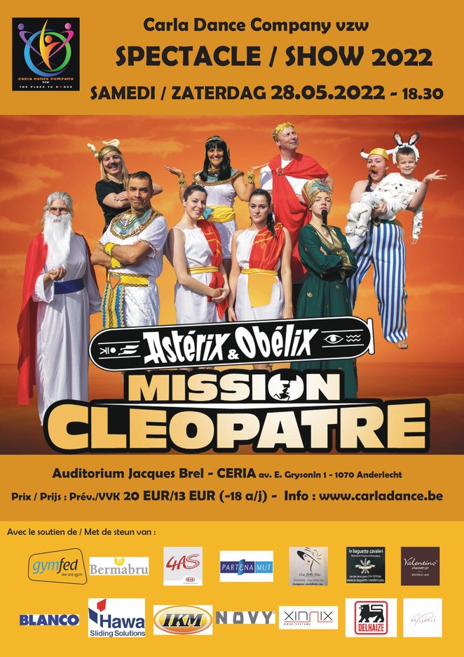 Carla dance Show Asterix Obelix Mission Cleopatra
